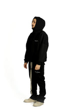 Load image into Gallery viewer, BLACK EMBROIDERY HOODIE
