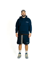 Load image into Gallery viewer, NAVY EMBROIDERY SHORTS
