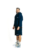 Load image into Gallery viewer, NAVY EMBROIDERY SHORTS
