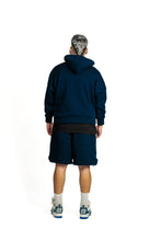 Load image into Gallery viewer, NAVY EMBROIDERY SHORTS
