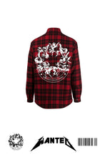 Load image into Gallery viewer, WANTED PARIS FLANNEL - RED RENAISSANCE
