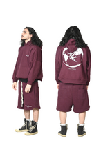 Load image into Gallery viewer, WORLDWIDE HOODIE - BURGUNDY
