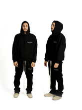 Load image into Gallery viewer, BLACK EMBROIDERY HOODIE
