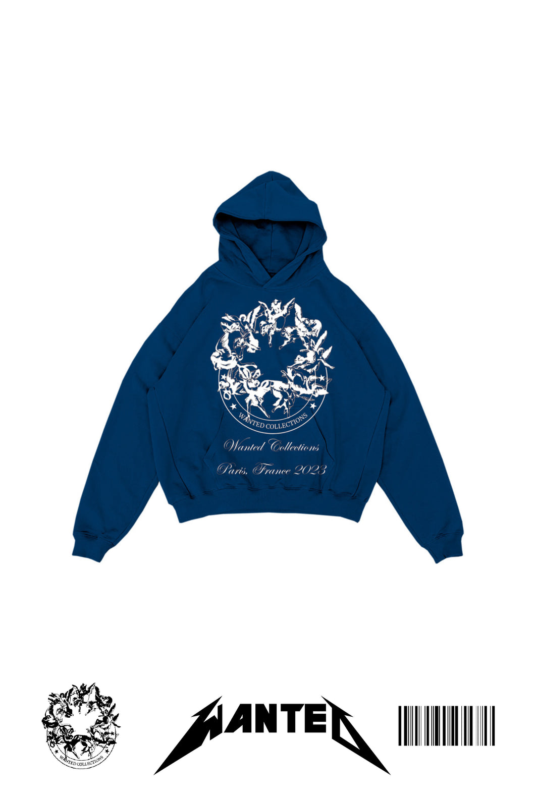 WANTED PARIS HOODIE - BLUE RENAISSANCE