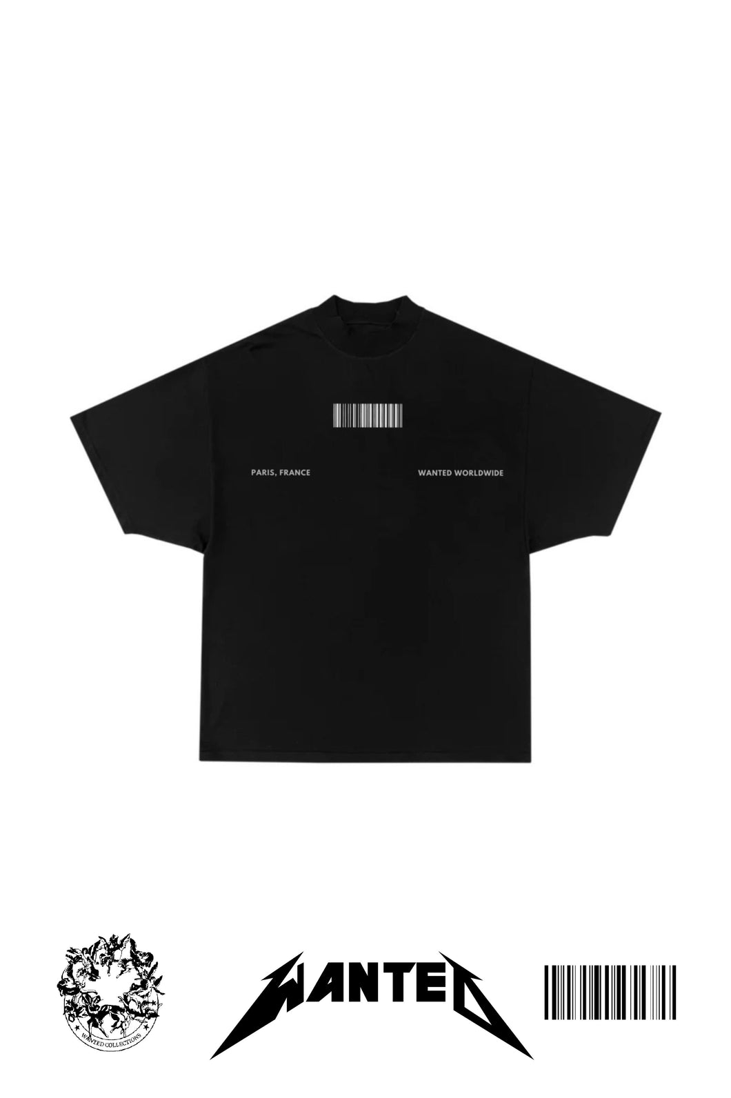 WANTED PARIS T-SHIRT - BARCODE