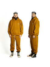 Load image into Gallery viewer, BROWN EMBROIDERY HOODIE
